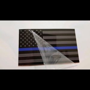 Thin blue line American flag